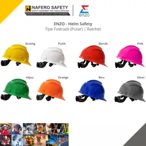 Galeri HELM SAFETY PROYEK FASTRACK PUTIH KUNING MERAH HIJAU BIRU ORANGE ENZO