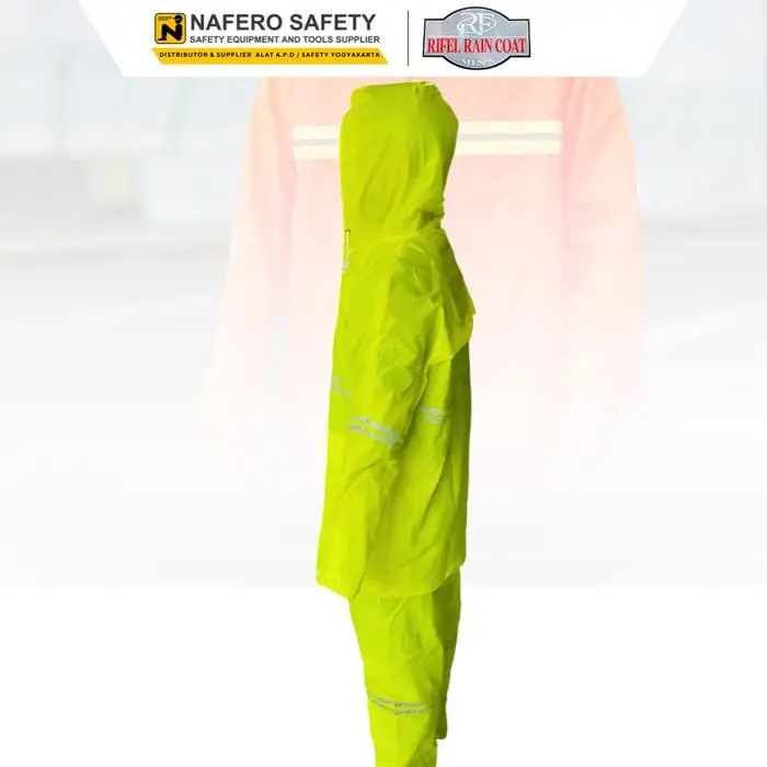 Jas Hujan RF ECO Jas Hujan Bahan Karet PVC Polyester Ringan Multifungsi Untuk Proyek Lapangan & Kendaraan Warna