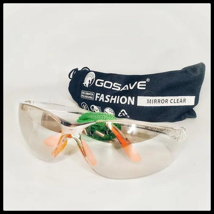 KACAMATA SAFETY APD FASHION MIRROR CLEAR TALI GOSAVE ANTI UV