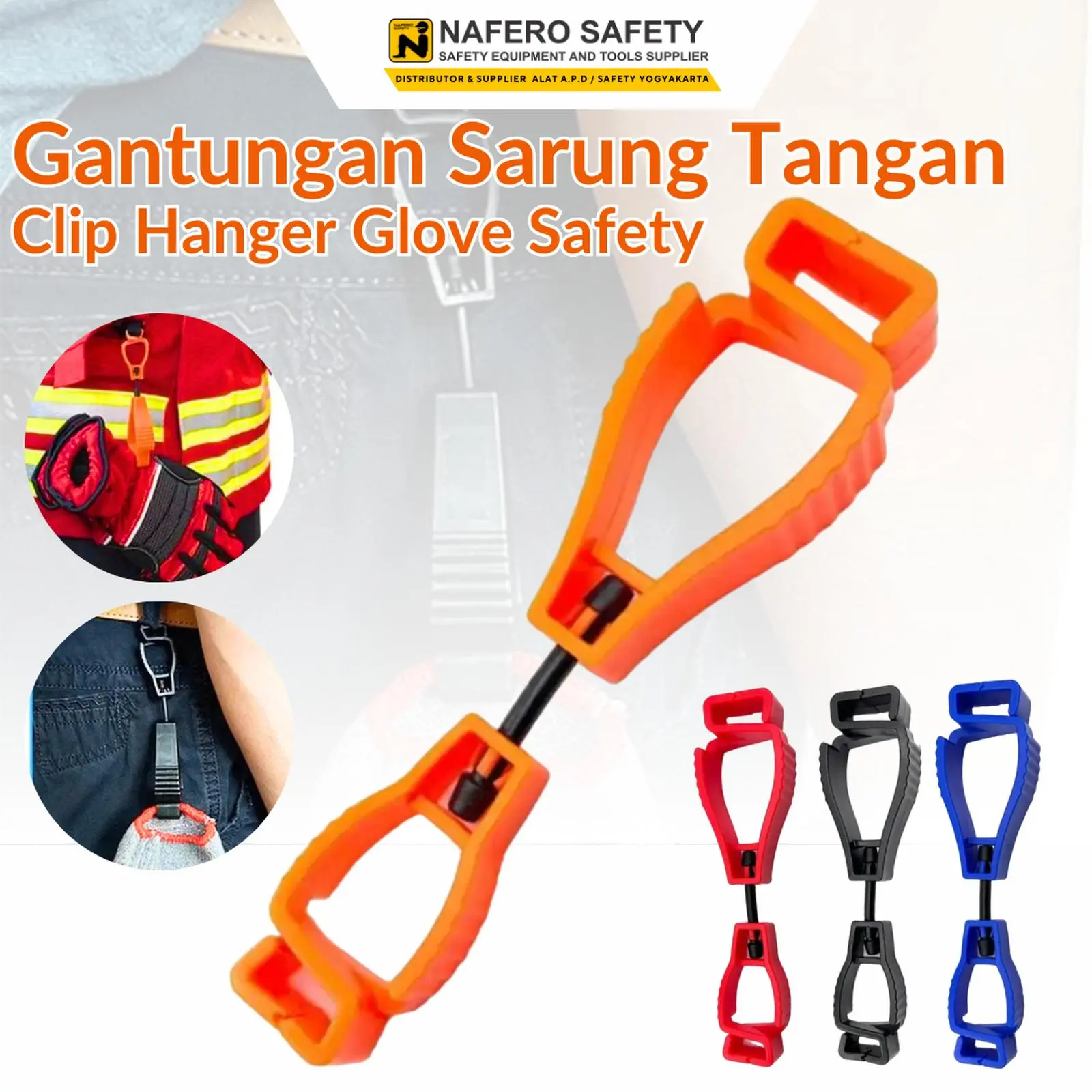 PENJEPIT/GANTUNGAN SARUNG TANGAN GLOVE GUARD CLIP