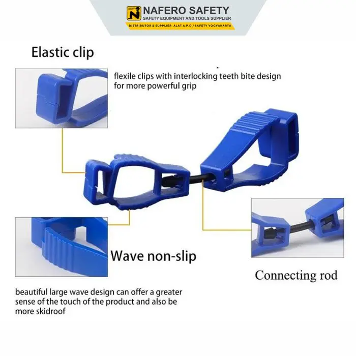 PENJEPIT/GANTUNGAN SARUNG TANGAN GLOVE GUARD CLIP