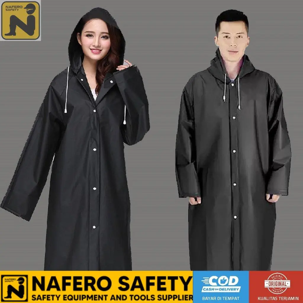 RHODEY Jas Hujan Premium Portable Poncho Anti Rembes Dewasa EVA Waterproof Raincoat