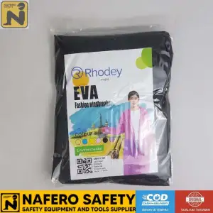 Galeri RHODEY Jas Hujan Premium Portable Poncho Anti Rembes Dewasa EVA Waterproof Raincoat