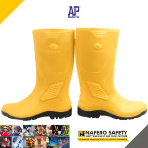 Galeri Sepatu Boot Hujan AP BOOTS TERRA ECO 3 Warna KUNING AP BOOTS Rain Boots Proyek Karet Anti Slip, Air, Minyak, Ringan