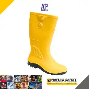 Galeri Sepatu Boot Hujan AP BOOTS TERRA ECO 3 Warna KUNING AP BOOTS Rain Boots Proyek Karet Anti Slip, Air, Minyak, Ringan