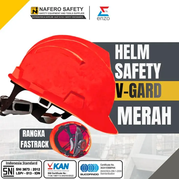 HELM SAFETY PROYEK FASTRACK PUTIH KUNING MERAH HIJAU BIRU ORANGE ENZO