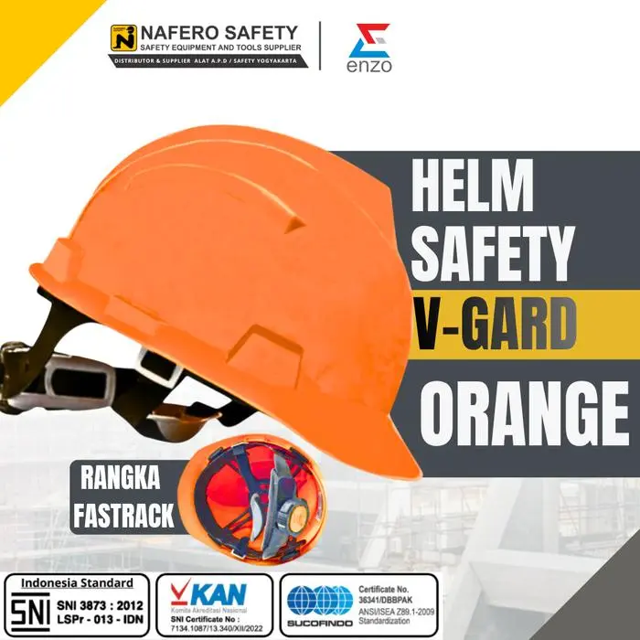 HELM SAFETY PROYEK FASTRACK PUTIH KUNING MERAH HIJAU BIRU ORANGE ENZO