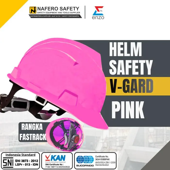 HELM SAFETY PROYEK FASTRACK PUTIH KUNING MERAH HIJAU BIRU ORANGE ENZO