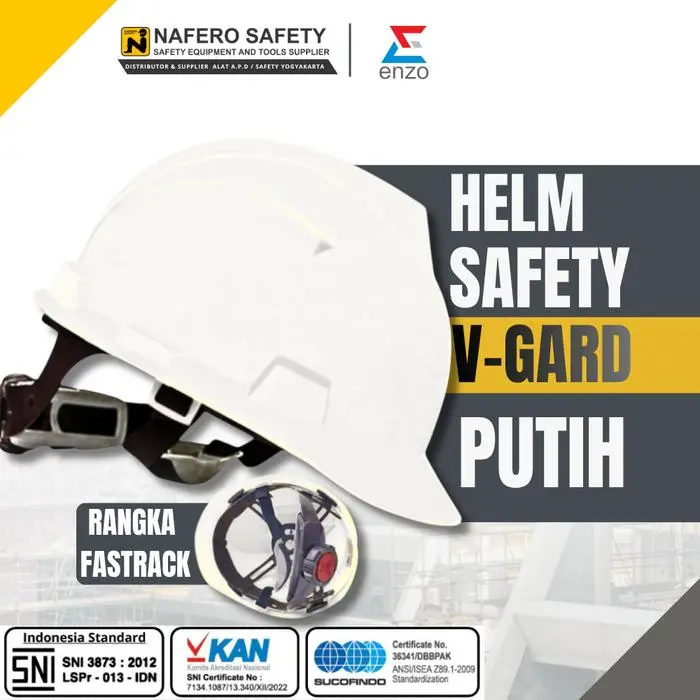 HELM SAFETY PROYEK FASTRACK PUTIH KUNING MERAH HIJAU BIRU ORANGE ENZO